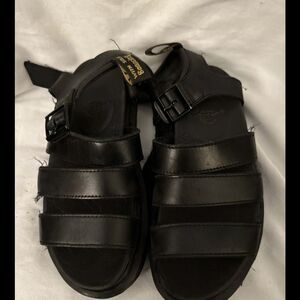 Dr. Martens Women's Blaire Quad Platform Sandals Black Size 5